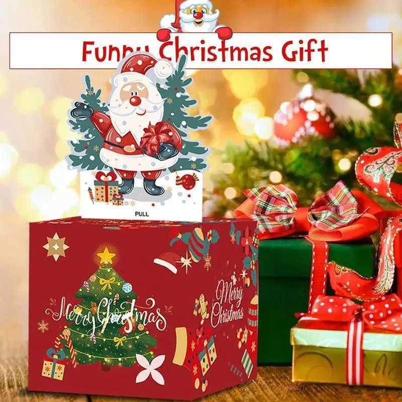 Christmas Money Box Holiday Cash Box Kids Christmas Money Dispenser Bag Set Christmas Cash Boxes Bill Holders with Card for H251127-image-1086391564