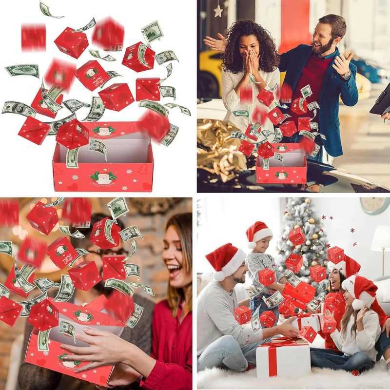 Surprise Gift Box Money Holder Christmas Explosion Gift Box Foldable -Up Surprise Gift Box Perfect Holiday Present Idea H2511271-image-1086393798