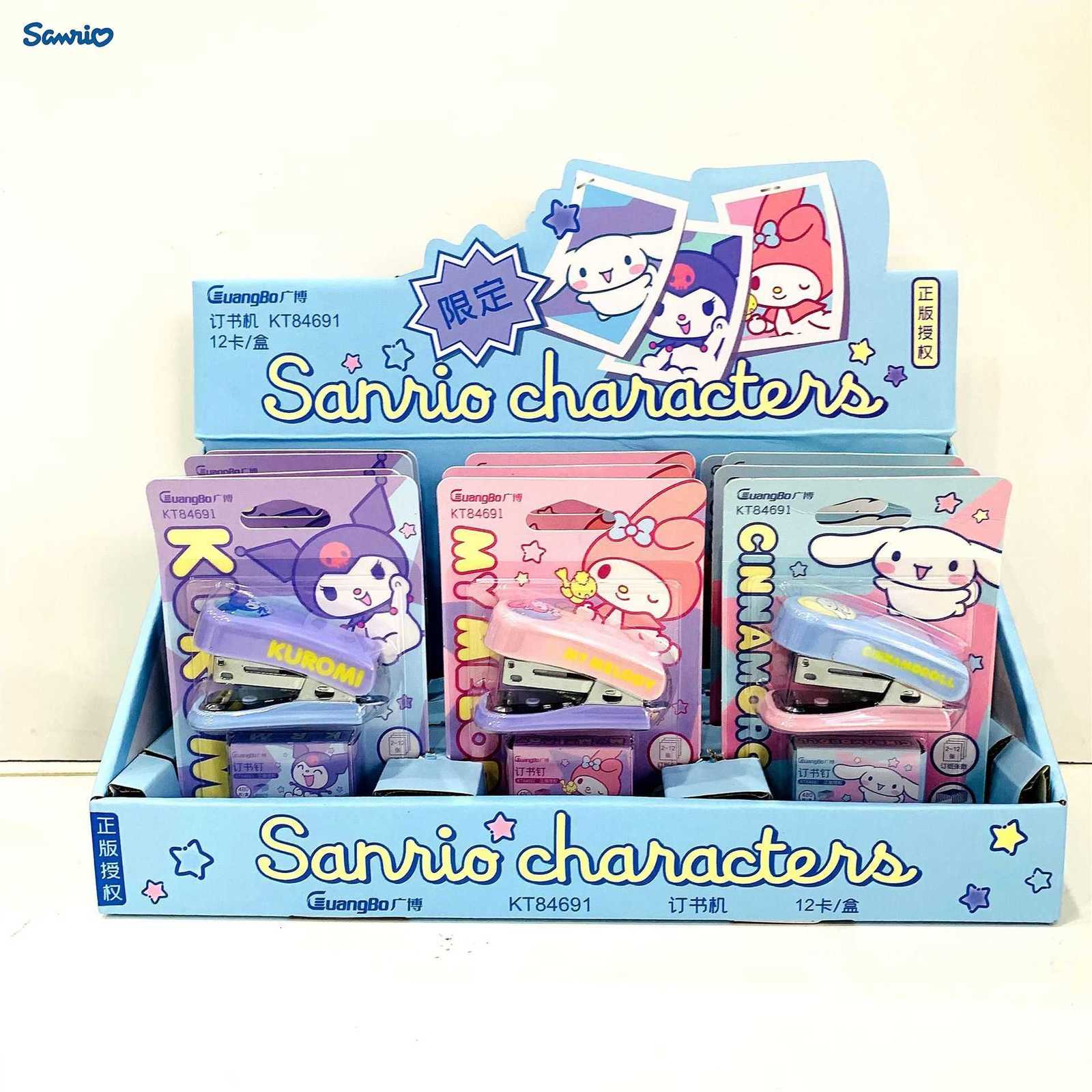 Sanrio Guangbo Series Stapler Student Mini Small Portable Stapler Office Multi-Functional Stapler H251128-image-1086418075