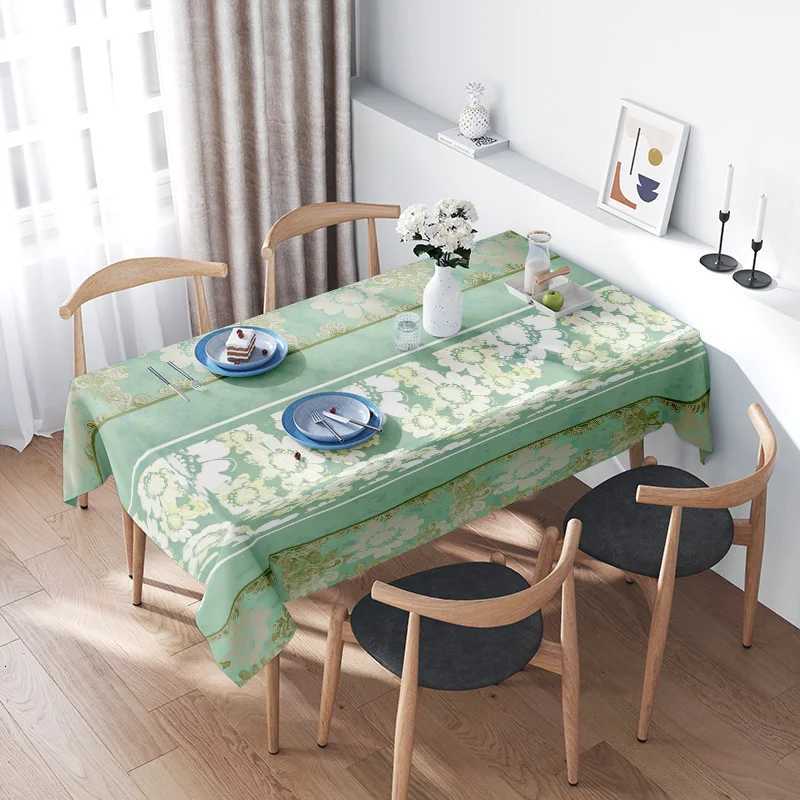 Waterproof Tablecloth Vintage Floral Dining Table Cover Washable Kitchen Table Linens Farmhouse Decor Rustic Table Topper Backdr M251128-image-1086459644