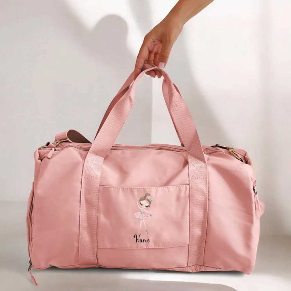 Cust Dance Bag Persali Dance Name Bags Ballerina Bag Cust Duffle Bag Dancer Gifts for Kids Gymtics Uniform Handbag Y251128-image-1086505726