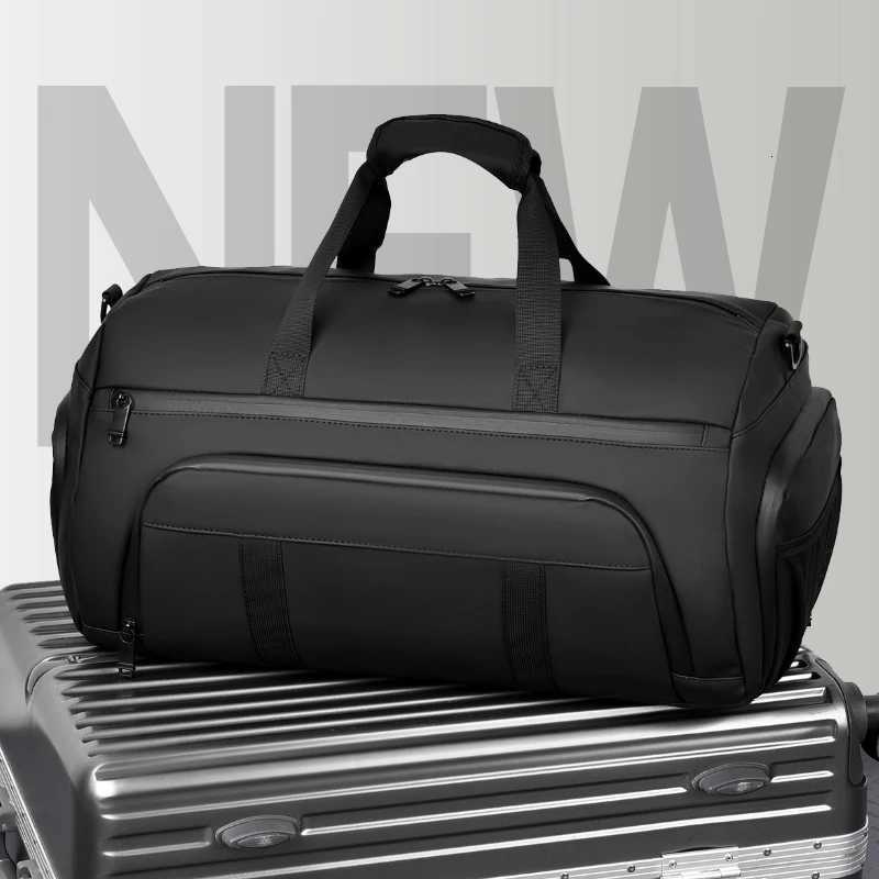 High quality large capacity travel lage bag - adjustable shoder strap mtiple pockets sports and fitness bag handbag Y251128-image-1086505247