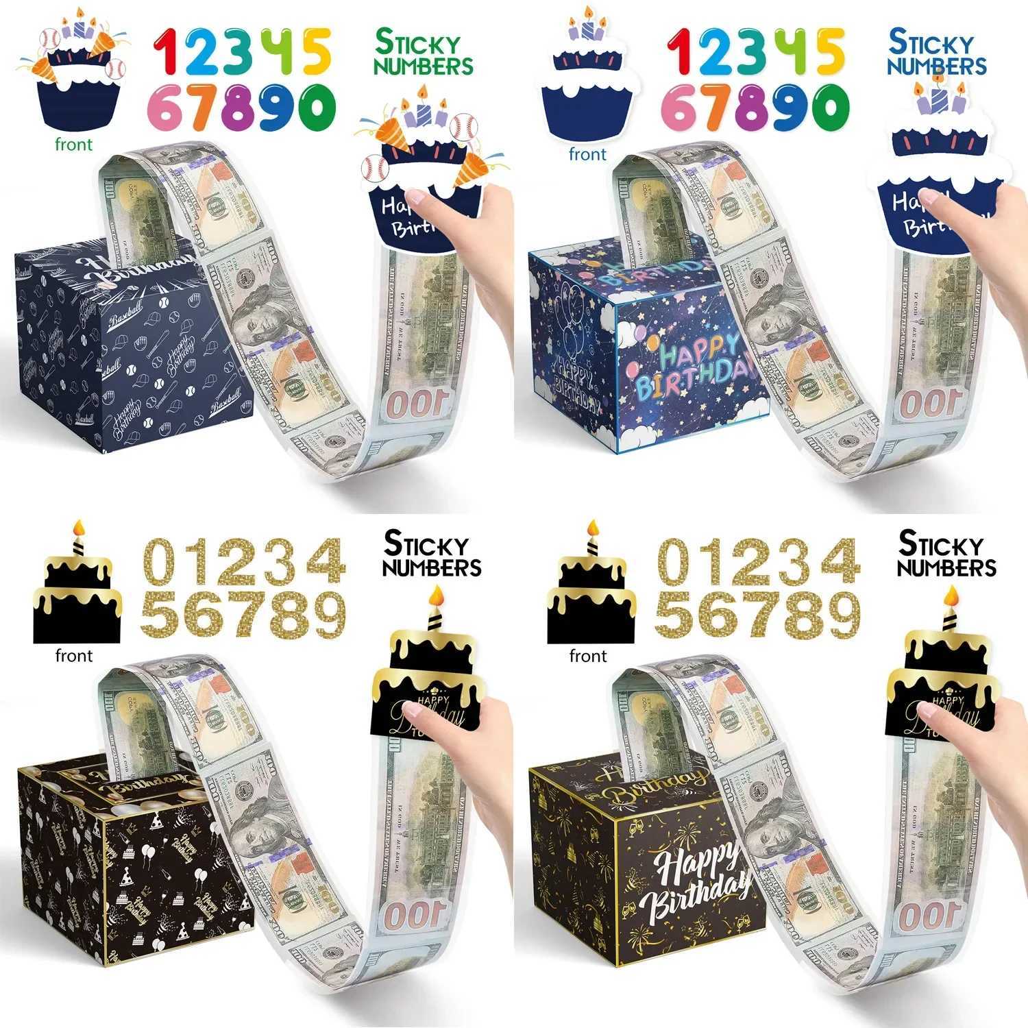 Christmas Birthday Party Surprise Money Pl Pouch Festival Celebration Holders for Cash DIY Surprise Present Money Box H251127-image-1086391346