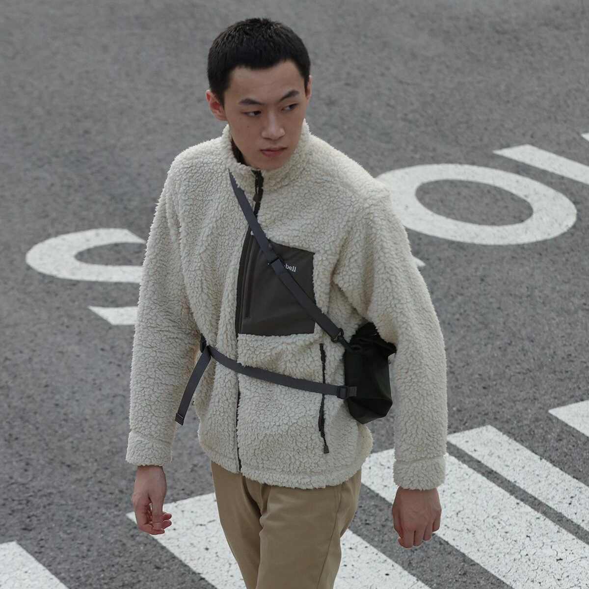 Men's Designer Jacket with Sherpa Fleece and Fleece Lining Zip-Up Jacket Retro Stand-Up Collar Warm Couples' Jacket