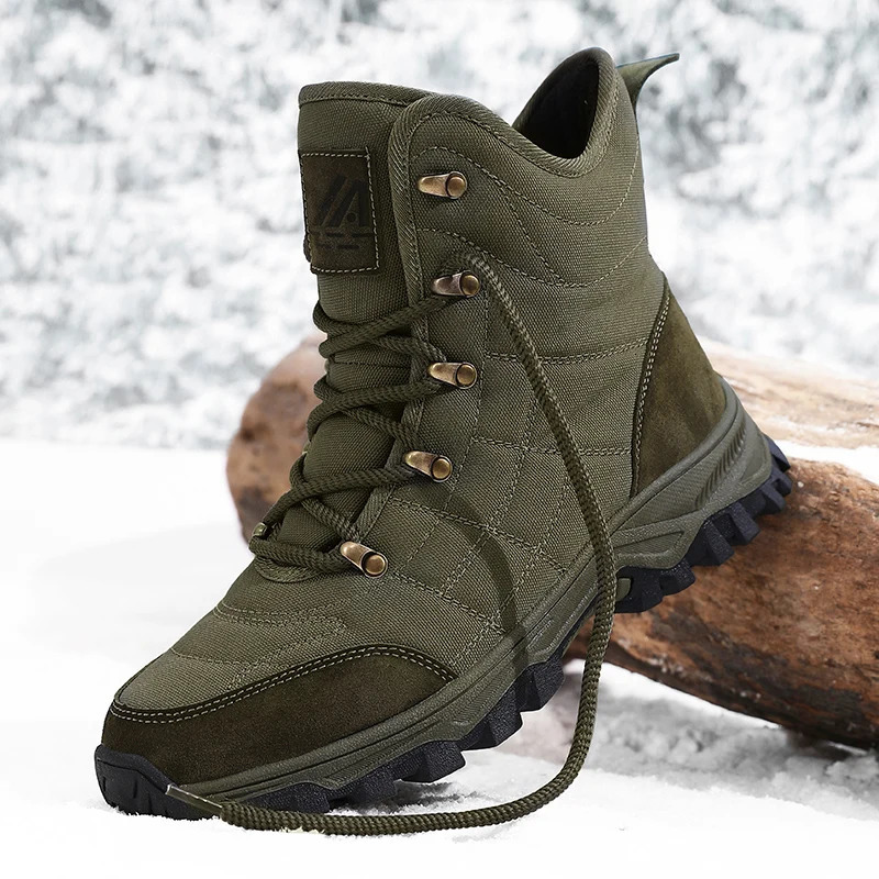 Mens boots autumn and winter waterproof casual snow boots non-slip comfort high-top outdoor boots fashion youth plus size boots 251128