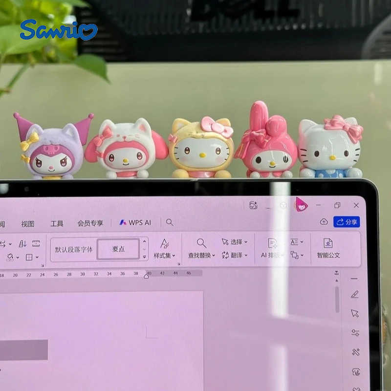 Sanrio Cartoon KT Cat Bow Sweetheart Series Cute Party Pose MINI Mogly Blind Box Desktop Ornament Computer Decor Wholesale Toys Gifts H251128-image-1086414710