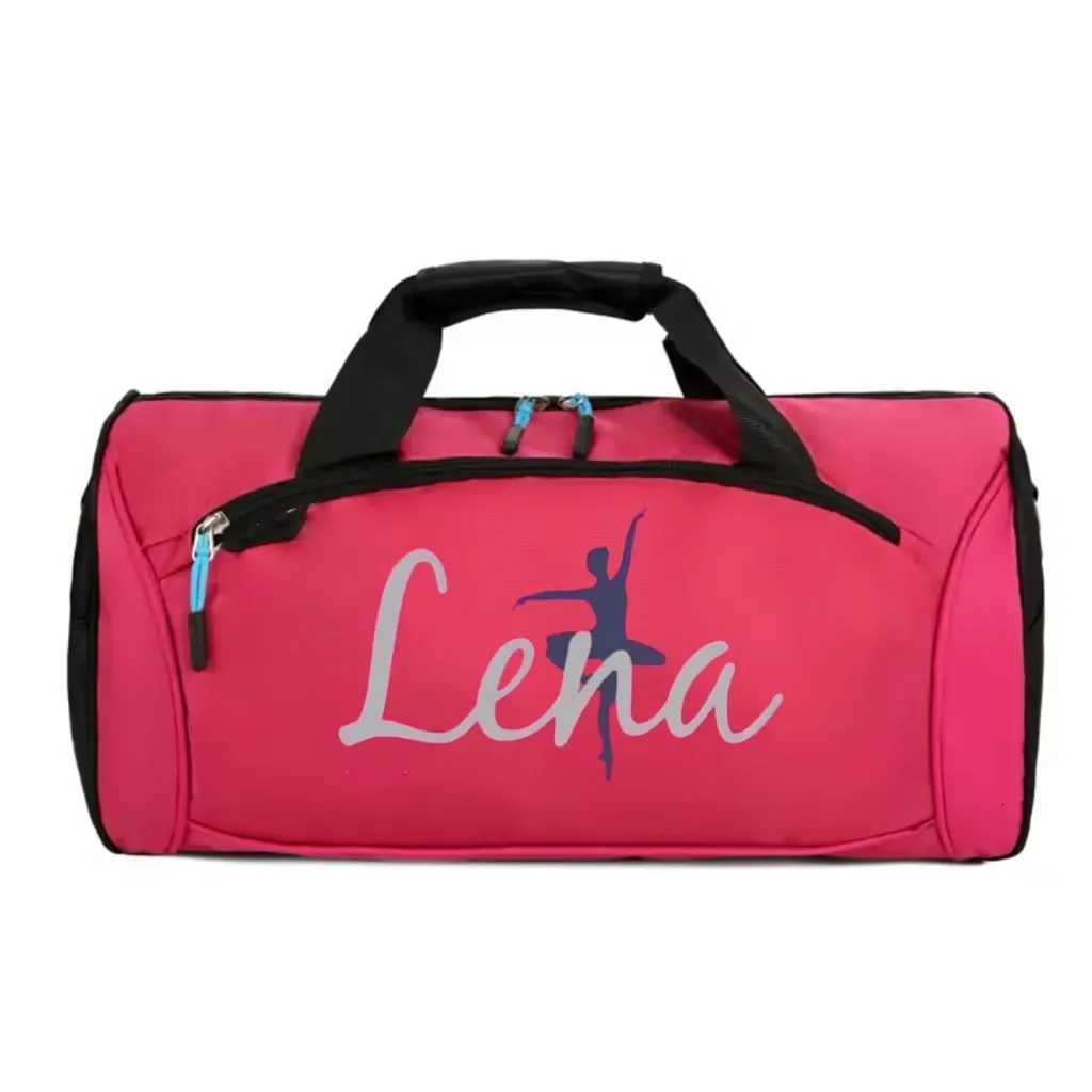 Fiable and elegant ballet pattern bag with hanging shoe cpartment for men and wen yoga bag dance bag travel bag Y251128-image-1086505853