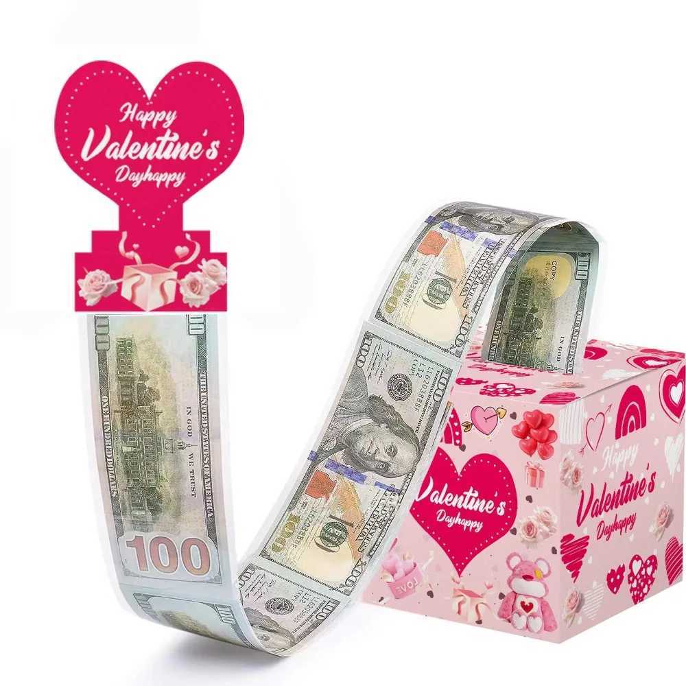 Surprise Money Draw Box Red Envelope Box Vntines Day Gift Box Money Draw Box Red Envelope Love Money Box Best Gift for Loved H251127-image-1086391452