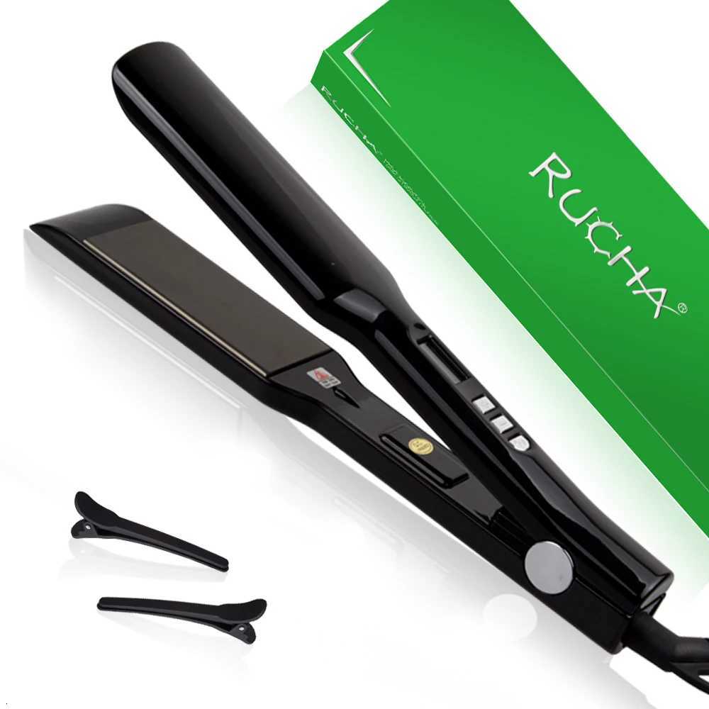 Titanium Plate Hair Flat Iron 470F Keratin Treatment Hair Straightener Professional Salon Hair Styling Tools 110-240VT251129-image-1086579055