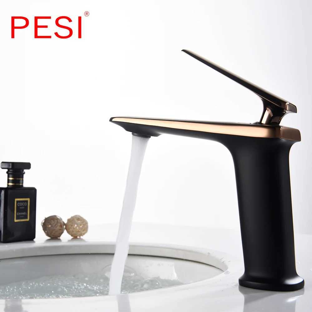 Basin Faucet Modern Black Bathroom Mixer Tap Brushed Gold/White/Chrome Wash basin Faucet Hot and Cold Sink Faucet New M251129-image-1086591781