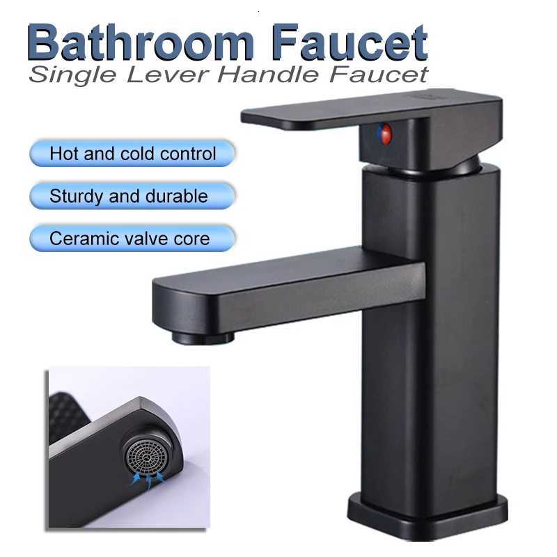 Stainless Steel Bathroom Faucet with Hot And Cold Water Outlet Valves Versatile Sink Faucet for Bathroom Cabinet And Basin M251129-image-1086590565