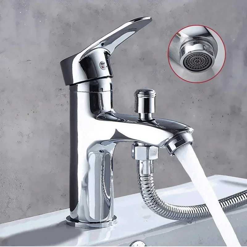 Bathroom Wash Faucet Single Hole Basin Faucet with Shower Sink Basin Wash Basin Bathroom Accessories M251129-image-1086592188