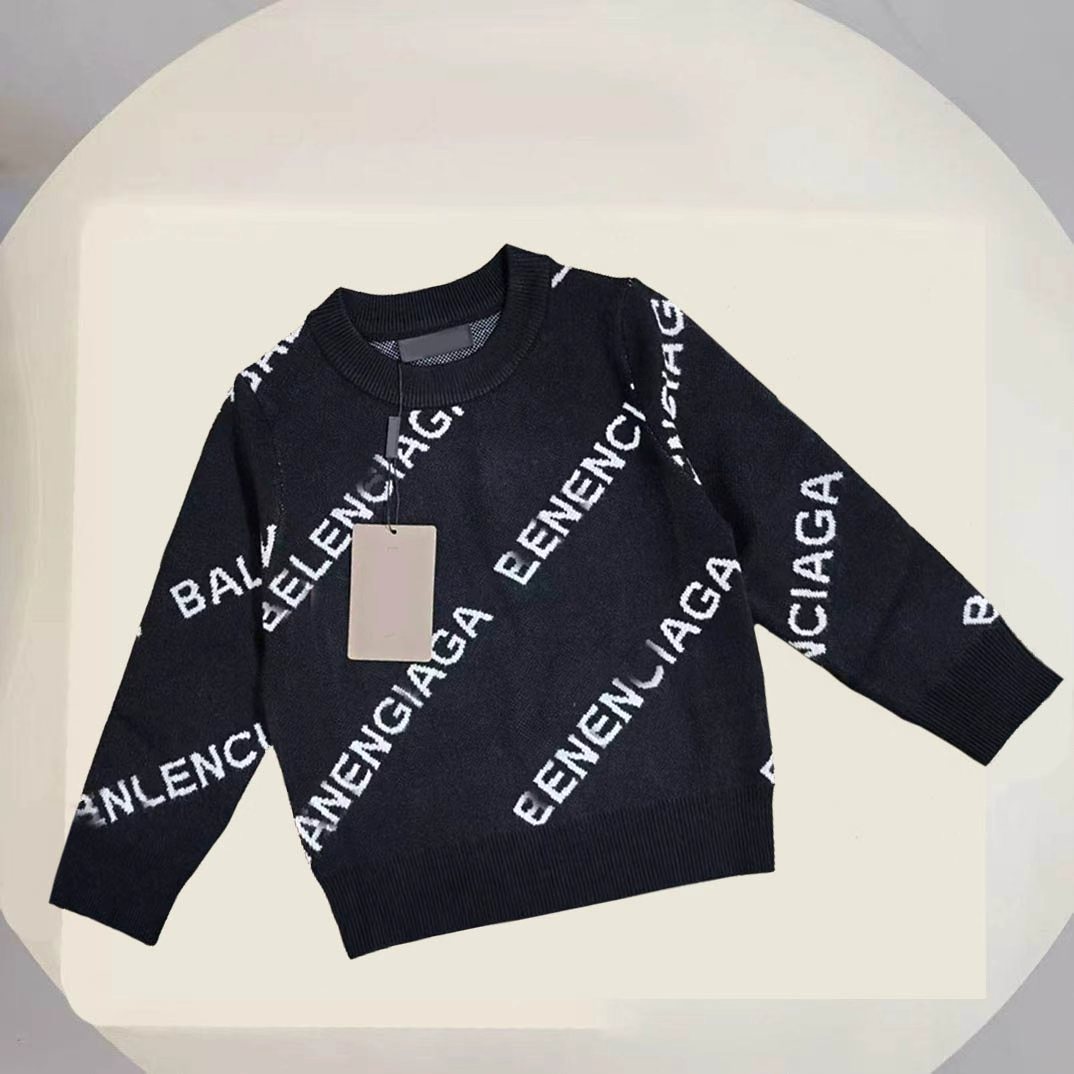 Kid designer sweater sets baby clothes kids sweaters Long sleeved luxury top Warm and comfortable Pullover size 90cm-150cm D201