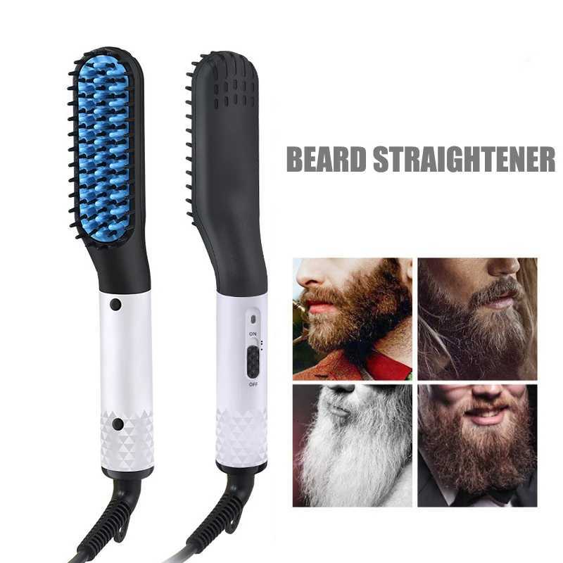 Heating Straightening Comb Hair Straightener Brush Men Quick Beard Straightener Brush Beard Styling Tools Iron Smoothing CombsT251129-image-1086578850
