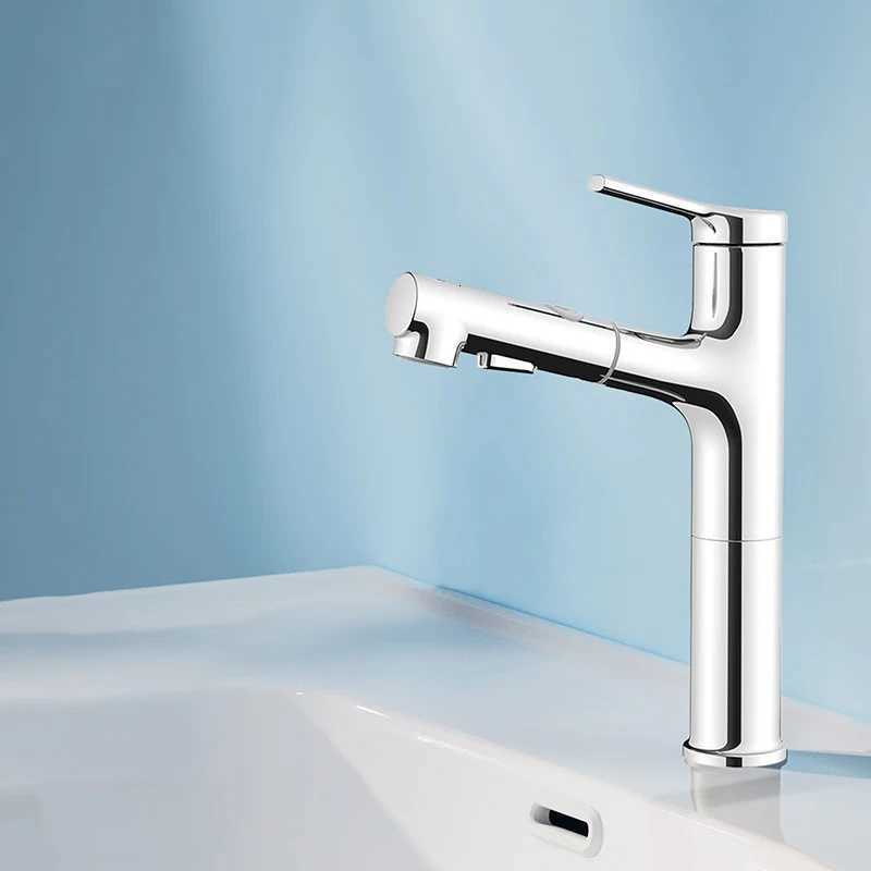 Diiib 360 degree faucet 2 Functions Double Control Hot Cold All-round Cleaning Mouthwash Faucet Deck Mount for Bathroom M251129-image-1086591442