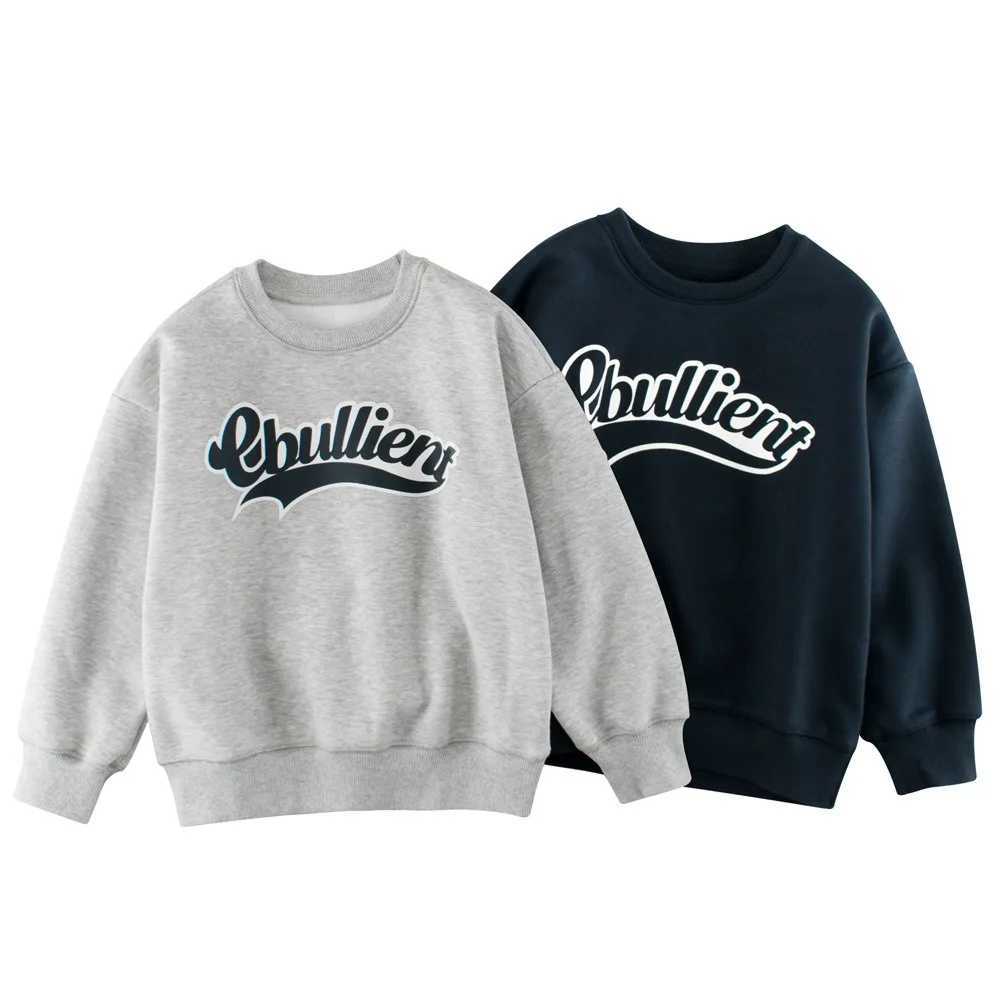 Big Kids Winter Autumn Sweatshirts Coat Kids Boys Girls Number Letter Print Clothes Children Fleece Lined Sport Casual Sweater C251129-image-1086587806