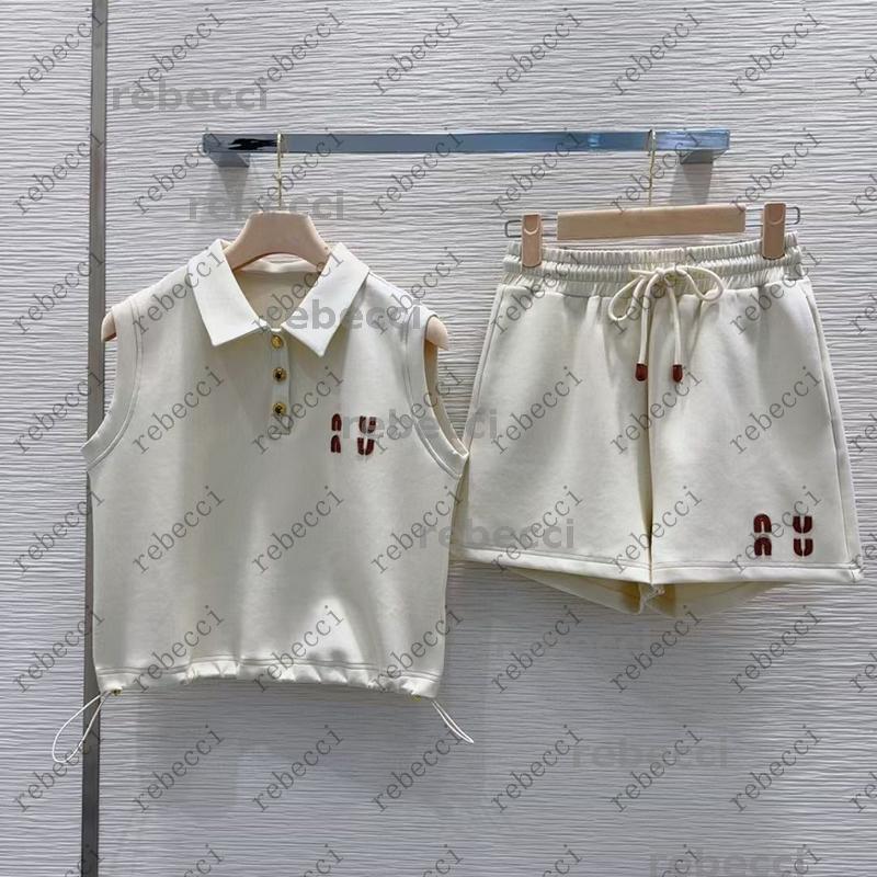 2025 New Fashionable Two piece pants set classic Letter Embroidered Shorts Set Sleeveless tops summer womens tank top casual clothing CSD2504296-12