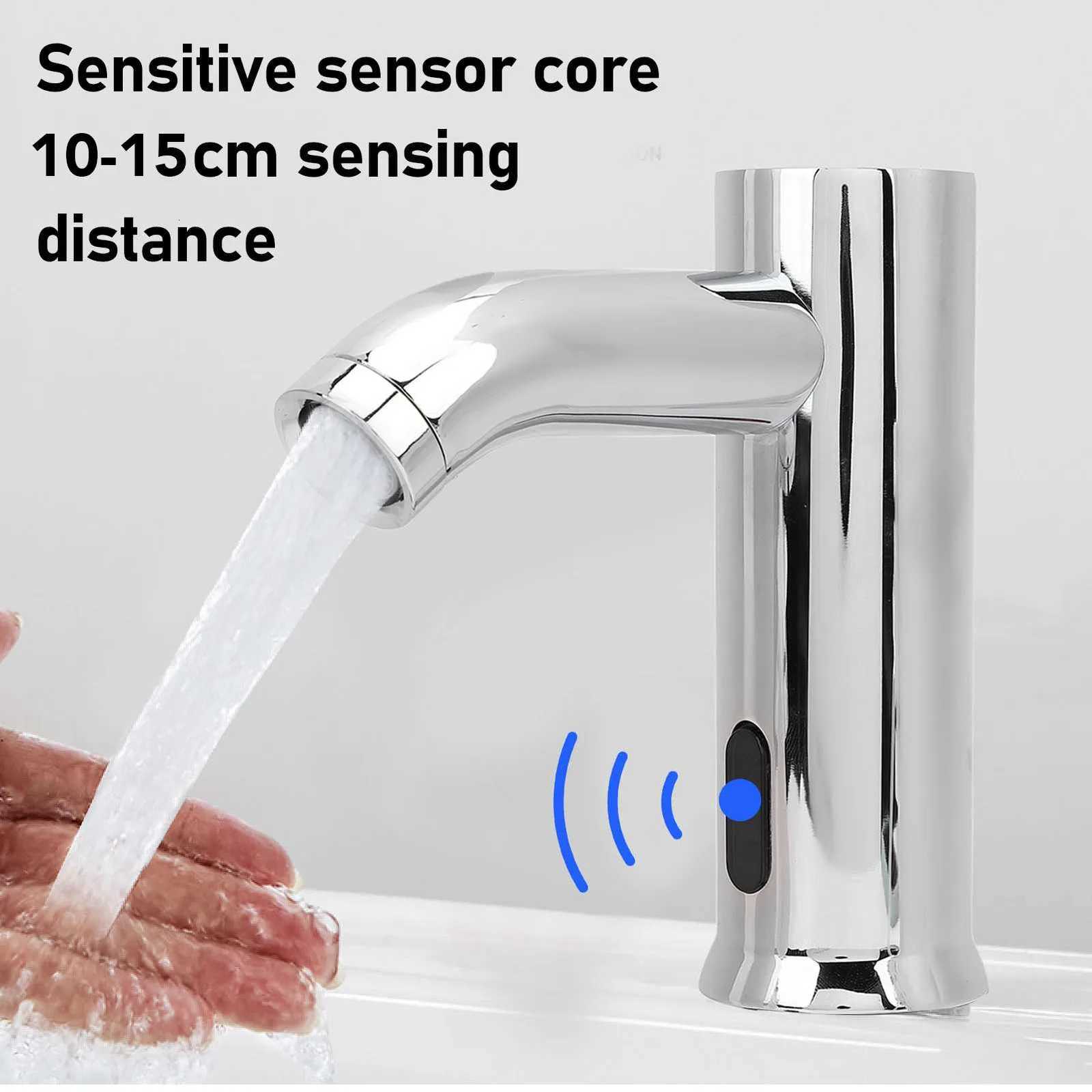 Automatic Sensor Faucet Touchless Sink Faucet Stainless Steel Water Saving Built in Filter G1/2 Battery Powered for Commercial M251129-image-1086591564
