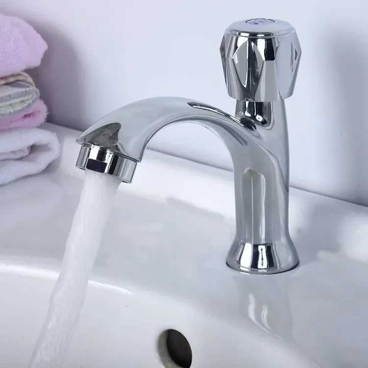 Bathroom Faucets WashBasin Faucet Deck Mounted Sink Single Cold Water Tap Single Handle Tap Corrosion Resistance Taps M251129-image-1086590573