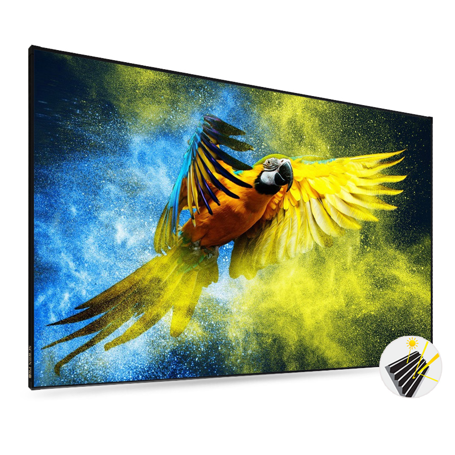 120 inch Ambient Light Rejecting Screen Homen Cinema ALR UST Fixed Frame Projector Screen For Ultra Short Throw Projector-image-1055600648