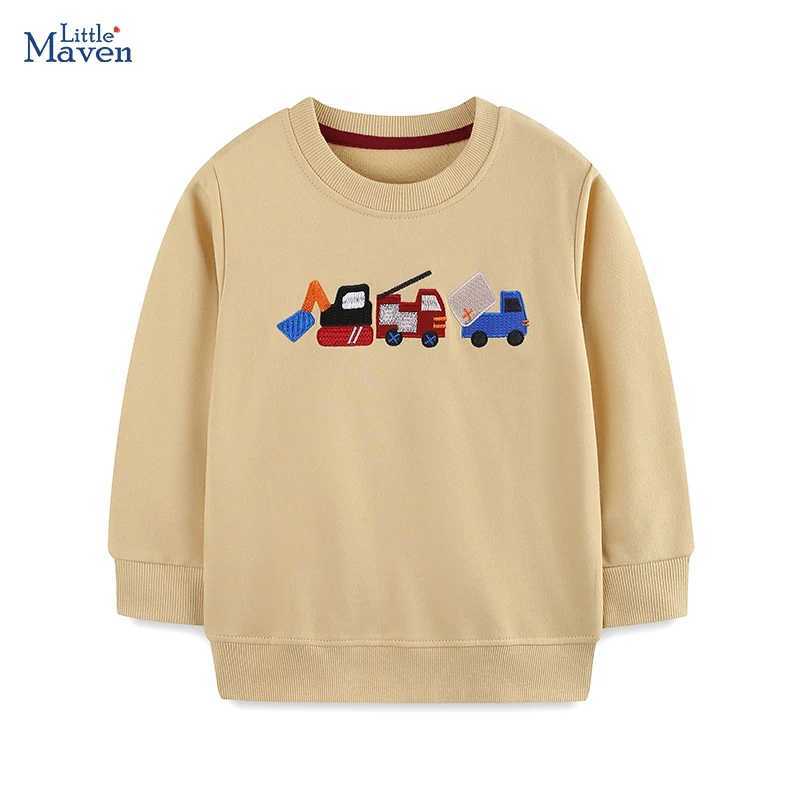 Little maven Vehicle Excavator Embroidery Little Boys Sweatshirt for Kid Clothes Boys Costume Baby Boys Long Sleeve Tops C251129-image-1086587930