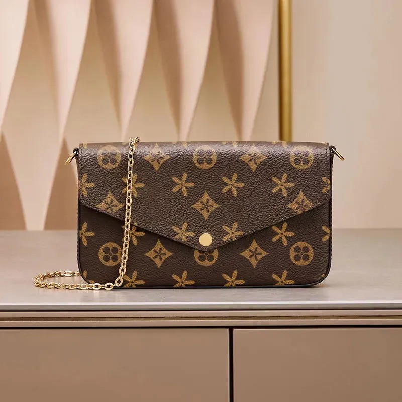 Ensemble de 3 pièces de sacs Mahjong sous les bras pour femme – Sac à bandoulière élégant, pochette en cuir de qualité supérieure, portefeuille d