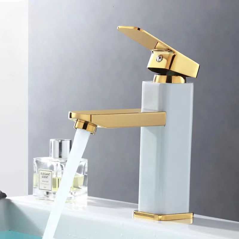 Bathroom Basin Faucet Stainless Steel Single Handle Hot and Cold Gold Mixing Tap Household Modern Toilet Simple Tap Accessories M251129-image-1086590772