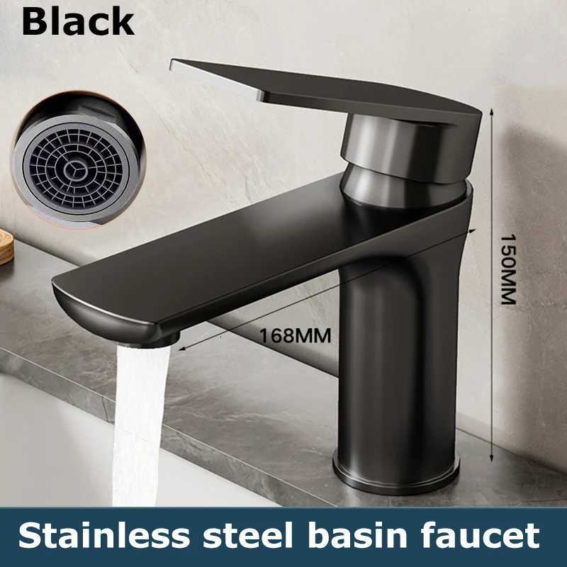 Stainless Steel Faucet Household Hot and Cold Water Dual Control Basin Faucet Kitchen Bathroom Wash Basin Universal M251129-image-1086589867