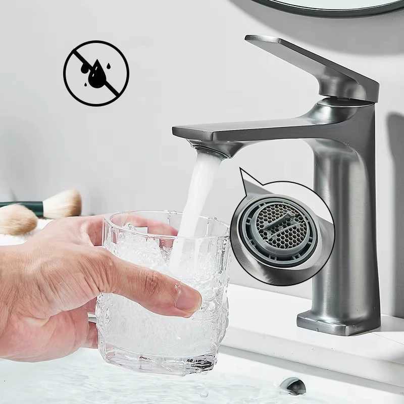Modern waterfall-style bathroom and kitchen faucet single-hole installation - chrome-plated surface cold-hot mixing faucet wit M251129-image-1086591914