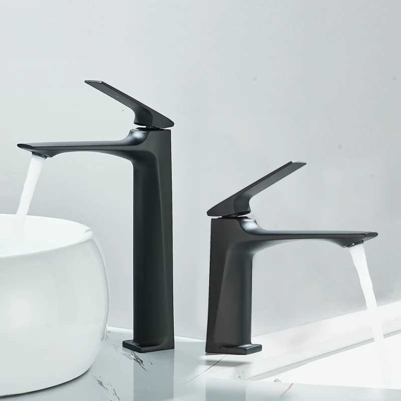 Black Bathroom Sink Faucet for Two Hole Kitchen Stainless Steel Washbasin Shower Faucet Accessories Hot Cold Water Mixer Tap M251129-image-1086591539