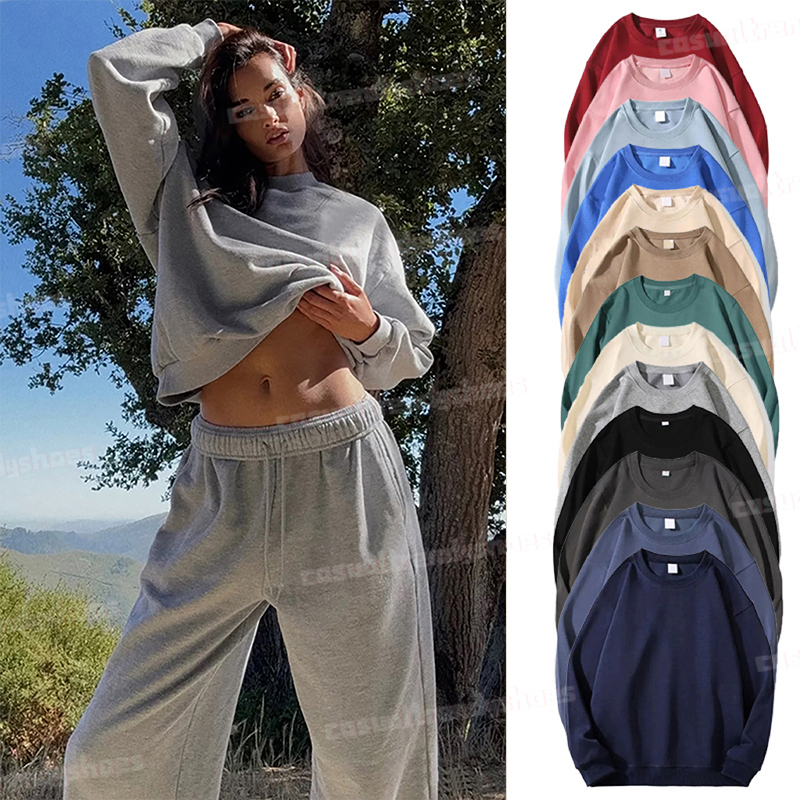 Yoga Hoodies Sports Pullover Midnight Green Black White Pink Warm Sweatshirts Silver on Chest Loose Sweatwear Mens Casual Sweat Top Womens Sports-image-952051411
