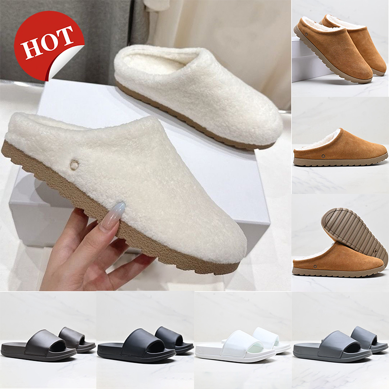 Winter Yoga Recovery Slippers for Men Women Designer Unisex IT Slides Daily Outfit Slipper Chestnut White Mens Womens Classics Outdoors Slippers Fre