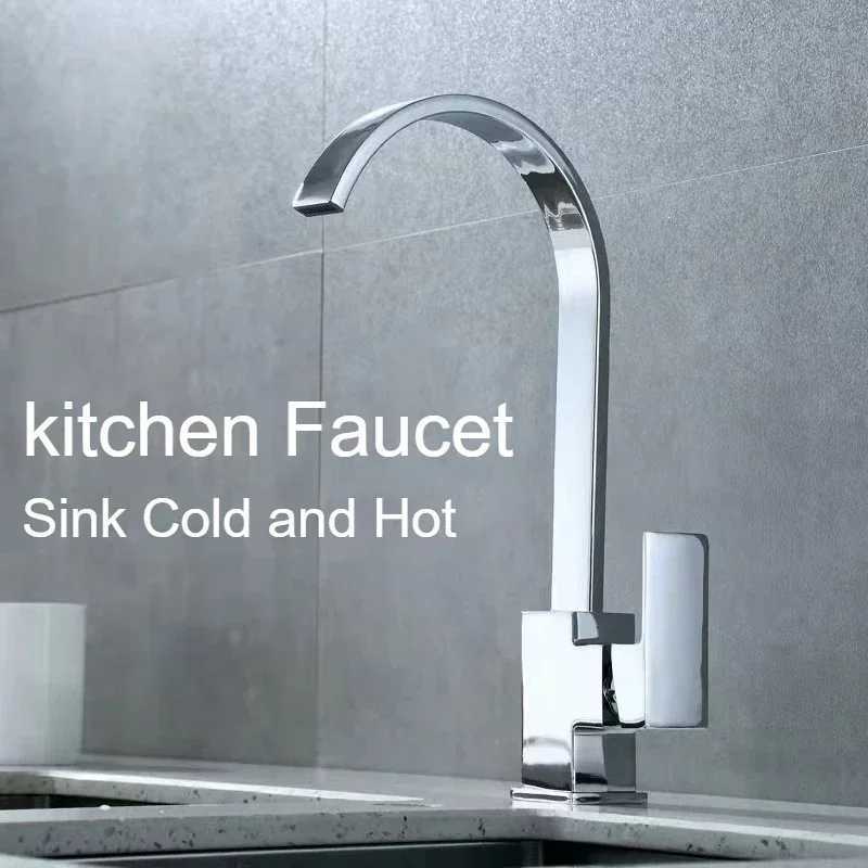 Single Handle Bathroom Faucet Household Kitchen Faucets Cold and Hot Mixing Tap Chrome WashBasin Sink Faucet G1/2 M251129-image-1086590380