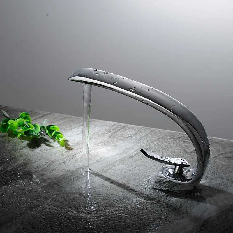 Black/Chrome Bathroom Faucets Hot and Cold Mixer Faucets Vanity Bathroom Kitchen Deck Mounted Bathroom Sink Faucets M251129-image-1086589735