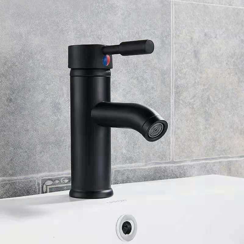 Stainless Steel Basin Faucet Single Hole Hot and Cold Above and Below Counter Basin Faucet M251129-image-1086591495