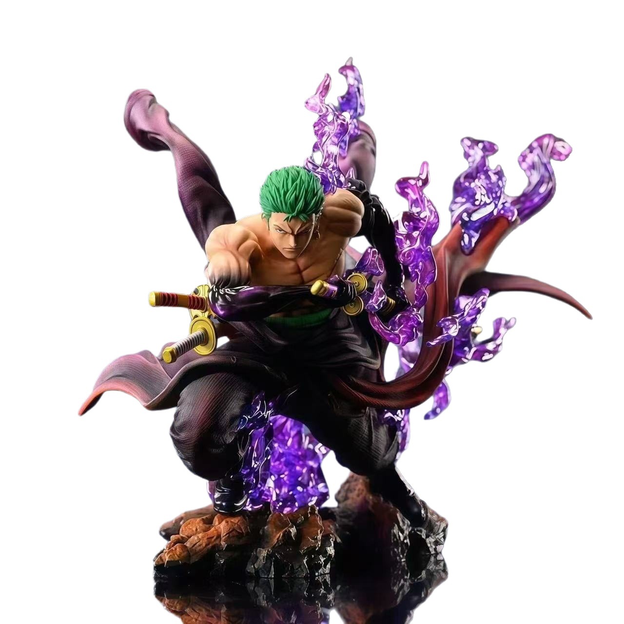 High-Quality 25-Centimeter Roronoa Zoro Anime Statue from 'One Piece' Perfect For Home Display C260309-image-1096835896
