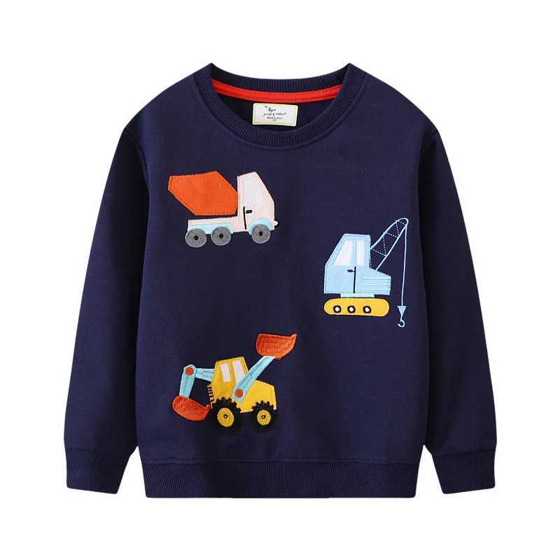 Jumping Meters 2-7T Boys Sweatshirts Cars Kids Clothes Long Sleeve Baby Hooded Sport Shirts Autumn Spring Tops Pullover Shirts C251129-image-1086590400