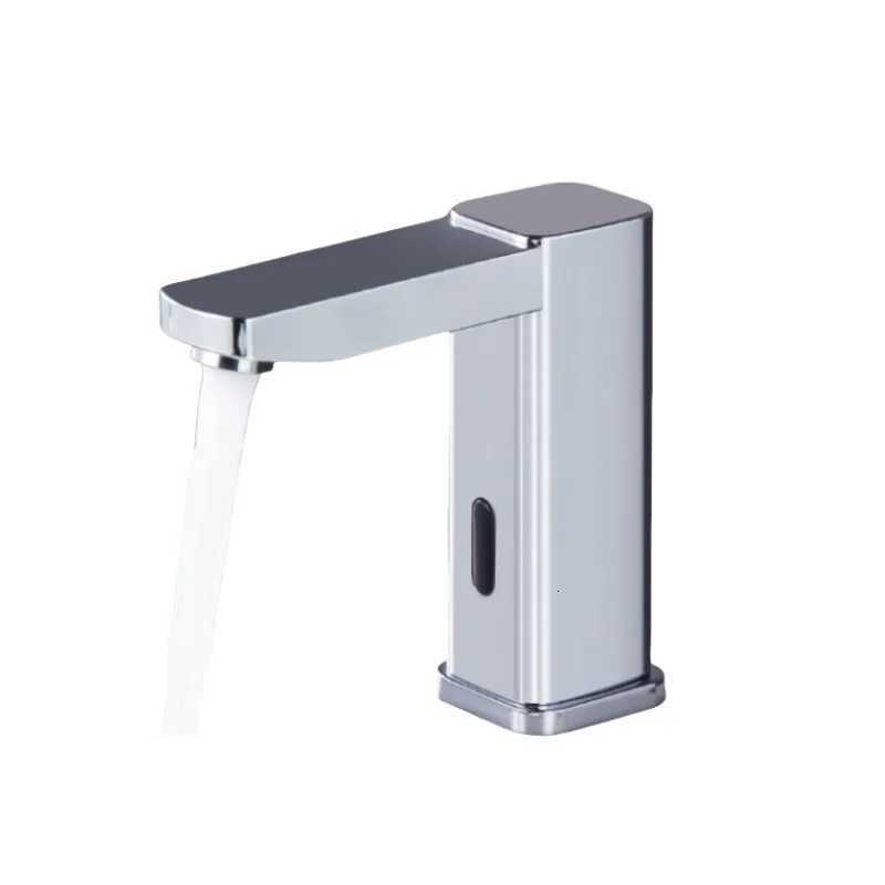 GORENCY Chromed Bathroom Faucet Deck Mounted Automatic Sensor Water Mixer Crane Free Touch Sink Tap Bathroom Sink Faucets M251129-image-1086591447