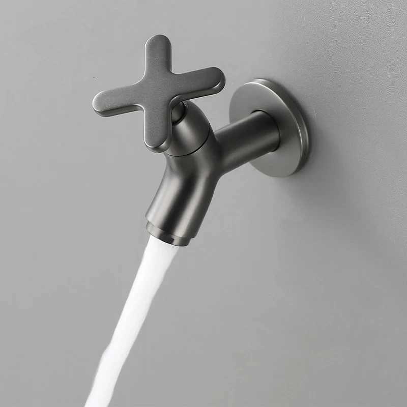 Wall Mounted Basin Brass Faucet Outdoor Garden Spout Mop Pool Tap Wash Faucet Single Cold Water Bathroom Kitchen Sink Faucets M251129-image-1086590686
