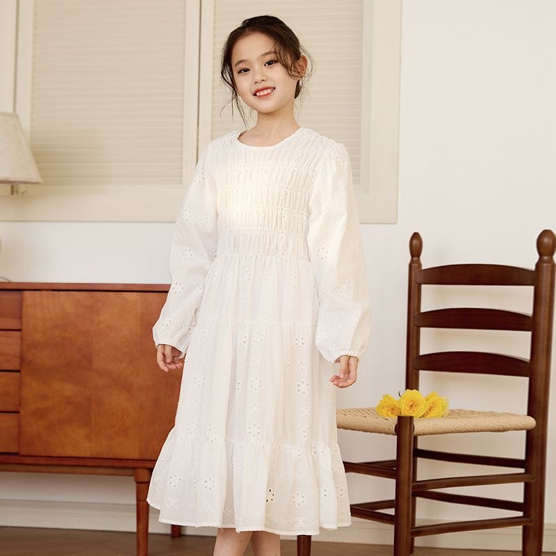 D807 Girls&#039; dresses, 2025 spring new style, fashionable princess dress, Korean style children&#039;s fairy dress, spring and autumn baby dre-image-1086622932