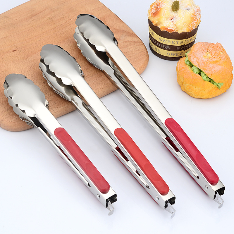 9/12/14 Inches Food Tong Dessert Clip Bread Tong-image-1086550119