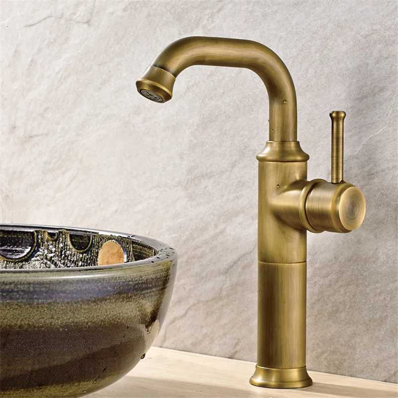 Tuqiu Basin Faucet Antique Bronze Bathroom Mixer Tap Black oil Brushed Wash basin Faucet Single Handle Hot and Cold Water Faucet M251129-image-1086591550