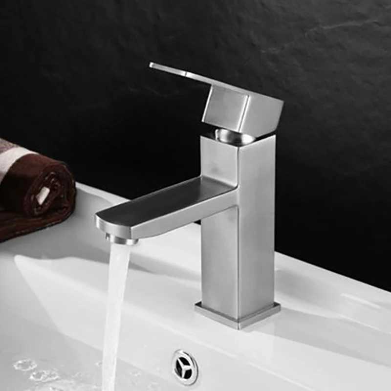 Basin Sink Bathroom Faucet Deck Mounted Hot Cold Water Basin Mixer Taps Black Lavatory Sink Tap Crane M251129-image-1086590338