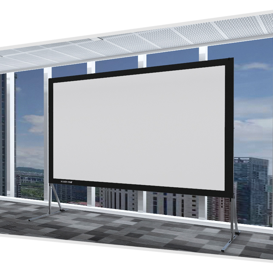 Projector Screen with Stand 120 inch 16:9 HD 4K Outdoor Indoor Projection Screen-image-1055863442
