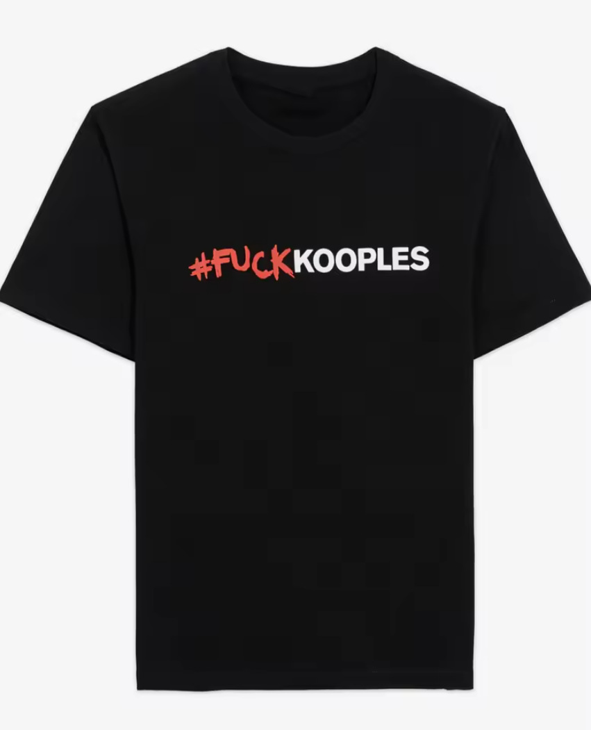 Thekooples T Shirt Men's Women's Designer The Kooples T Shirts Casual Cotton France The Couples The Koople Short Sleeves Oversize Y2k Man