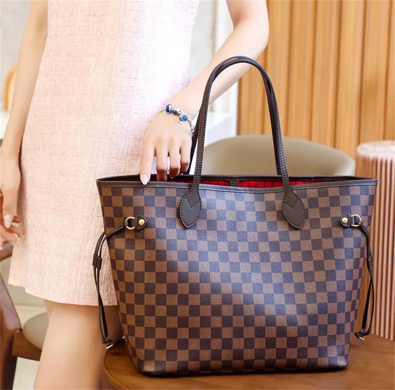 Luxury bag Designer Bags Handbag Tote Wallet Fashion Leather Messenger Old Flower Brown Lattice MM Shoulder Women Handbags Female backpack Purse Wal