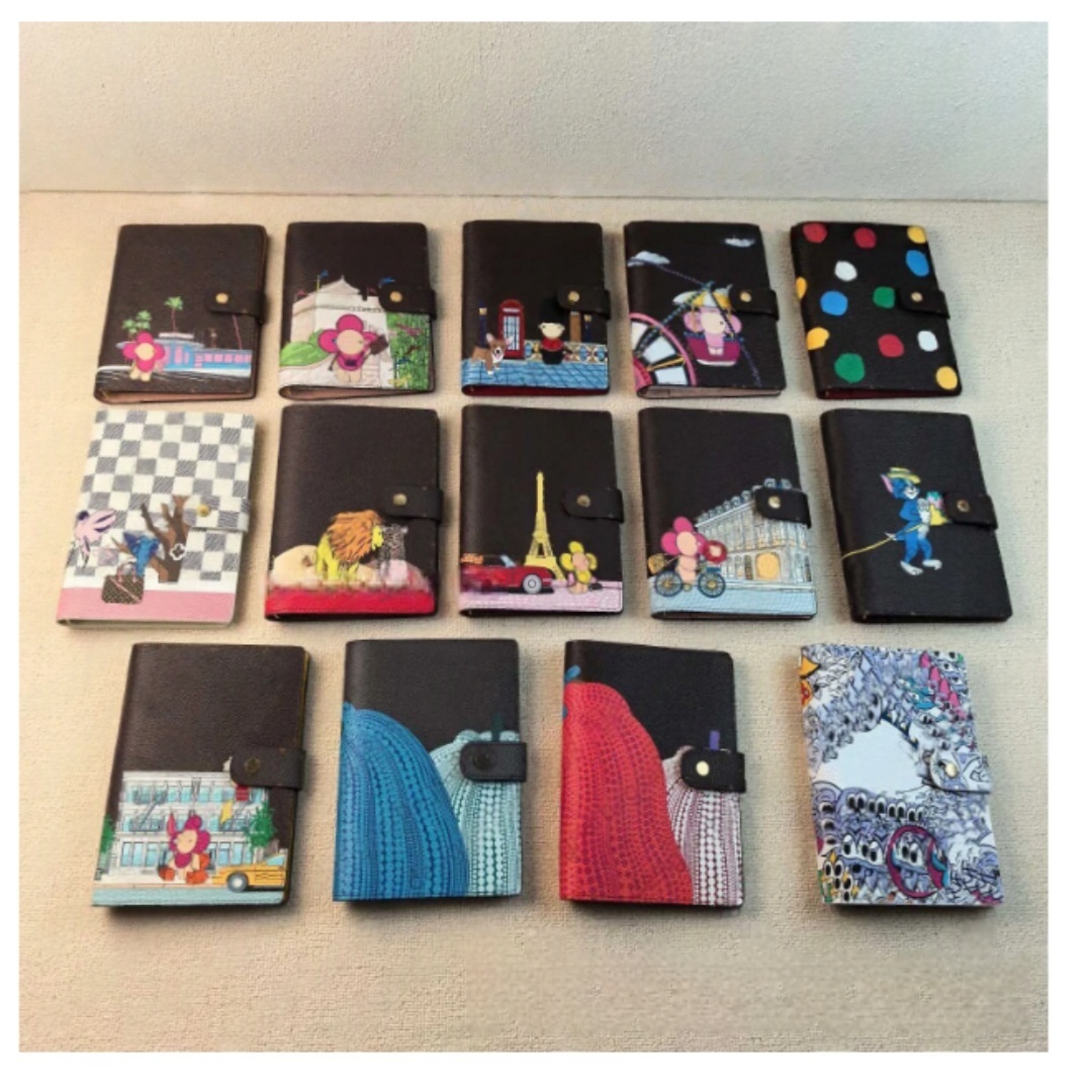 luxury Agenda Holder Planner With Box Large Small Waterproof Ring Notebook Cover Work Meeting Note Calendar Luxury Designer Wallet Credit Card Ca-image-1094039574