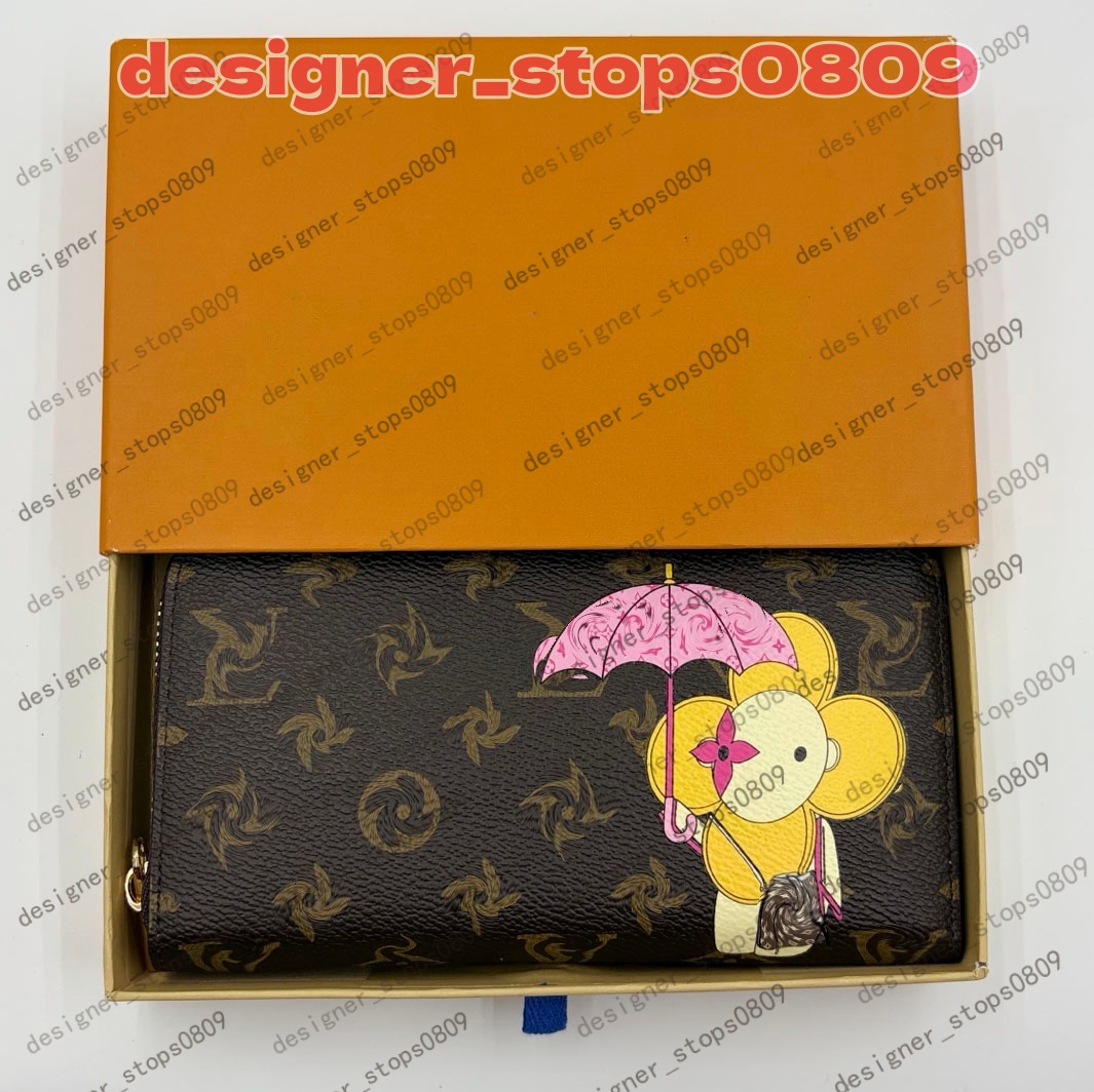 Fashion Designers New Womens Zipper Wallet Long Single Zipper Classic Coin Wallet Card Mens Wallet19x12