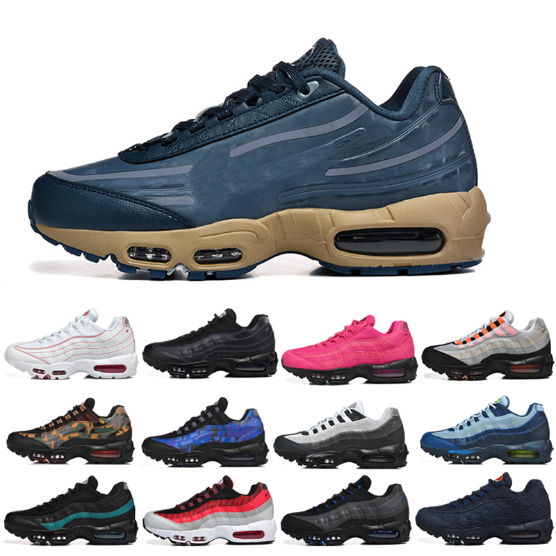 Designer Shoes 95 Running Shoes Men's And Women's Sports Shoes Triple Black And White Turquoise Sun Red Flat Shoes Breathable 95s Outdo
