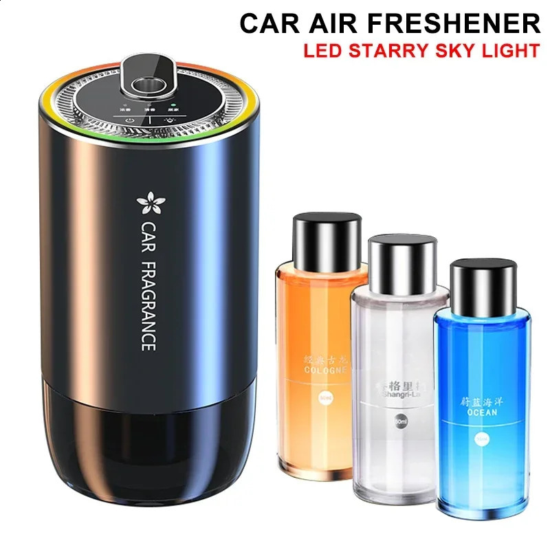 Car Perfume Air Freshener Essential Oil Fragrance Diffuser Smell Distributor USB Rechargeable Aromatherapy Scent Air Refresher 250110